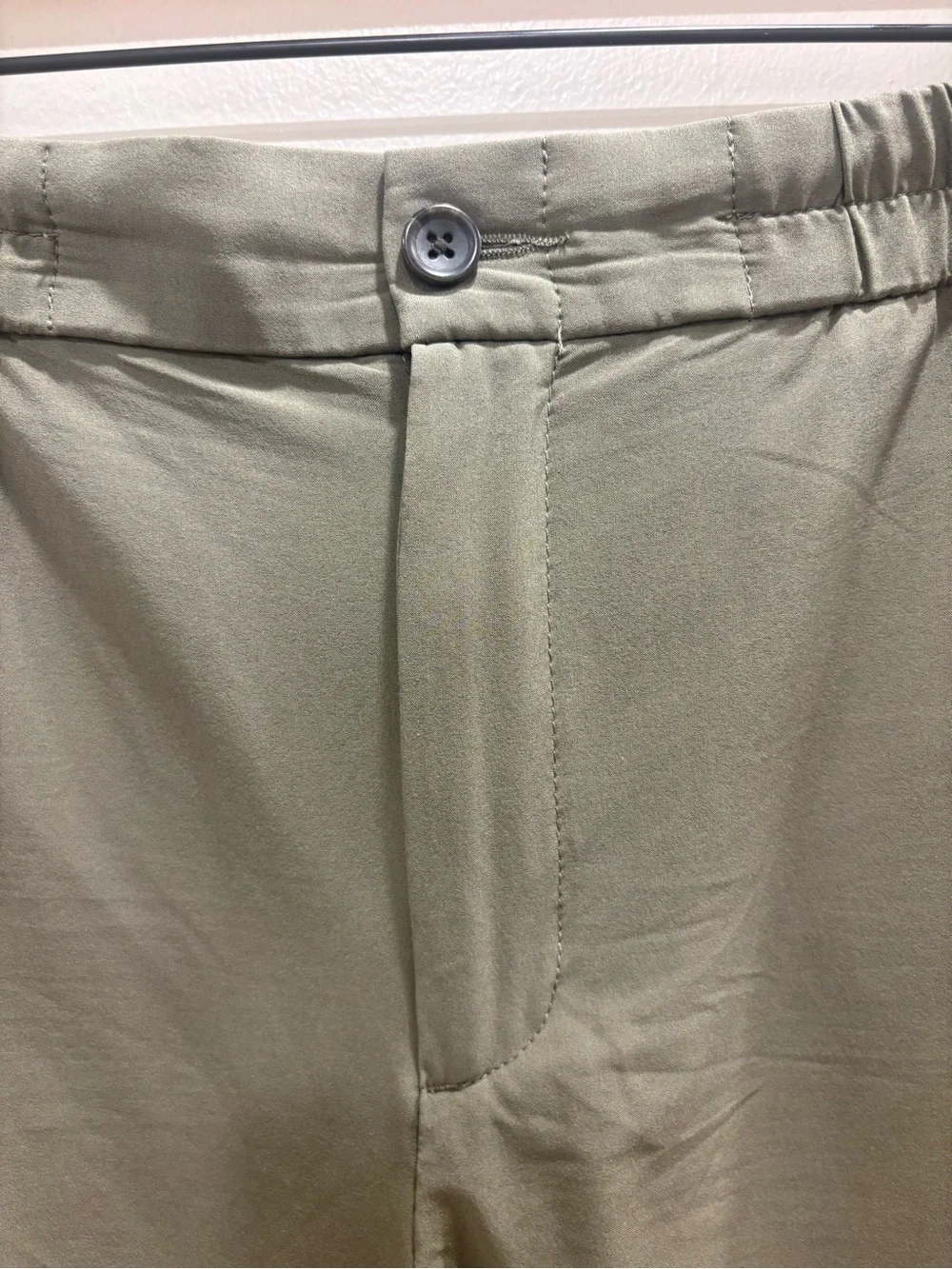 Banana Republic Factory AirStretch Tapered Ankle Pants Olive Green M